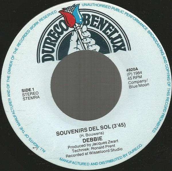 Debbie (6) : Souvenirs Del Sol / I Saw A Light (7", Single)