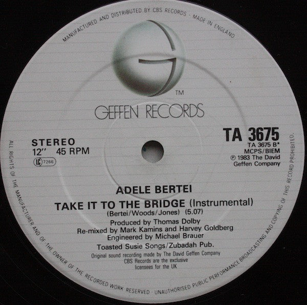 Adele Bertei : Build Me A Bridge (12")