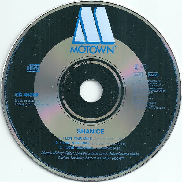 Shanice : I Love Your Smile (CD, Maxi)