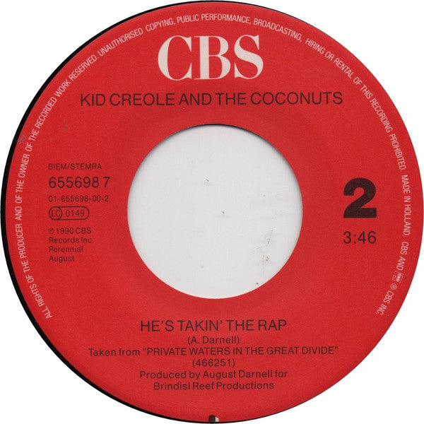 Kid Creole And The Coconuts : The Sex Of It (7", Single)