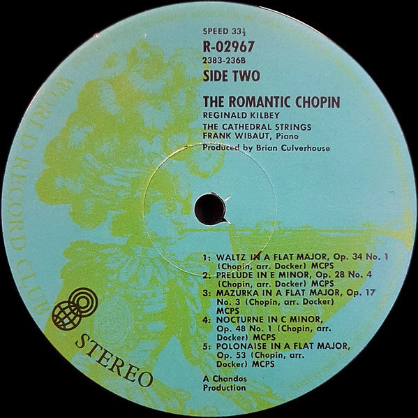Frédéric Chopin, Reg Kilbey, The Cathedral Strings, Frank Wibaut : The Romantic Chopin (LP, Album, Club, RE)