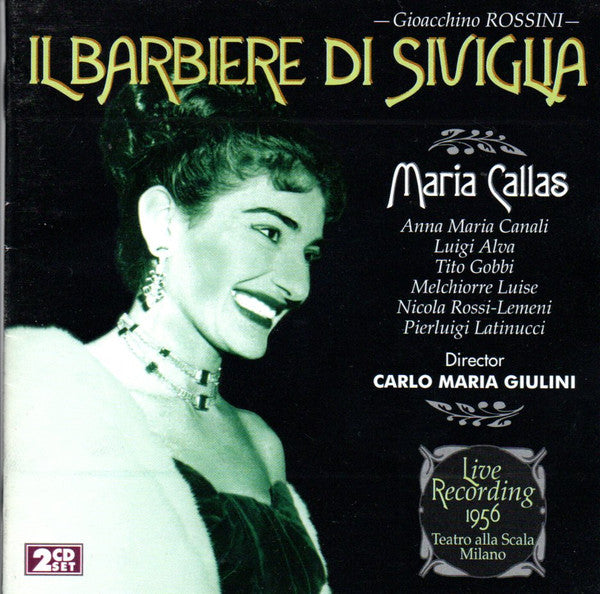 Gioacchino Rossini - Maria Callas, Carlo Maria Giulini : Il Barbiere Di Siviglia (2xCD, Album, RE, RM)