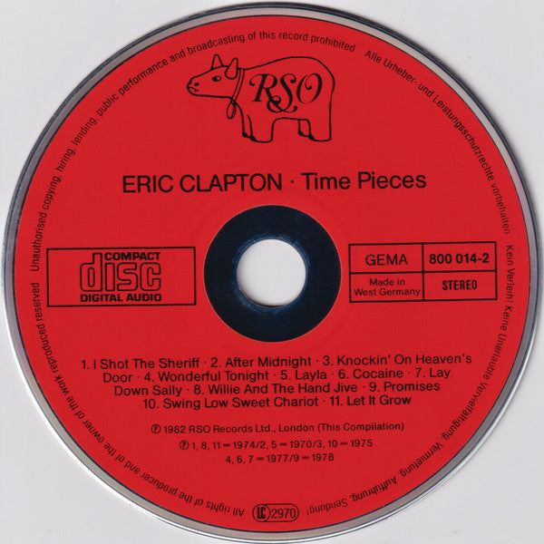 Eric Clapton : Time Pieces (The Best Of Eric Clapton) (CD, Comp)