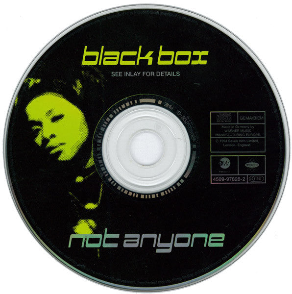 Black Box : Not Anyone (CD, Maxi)