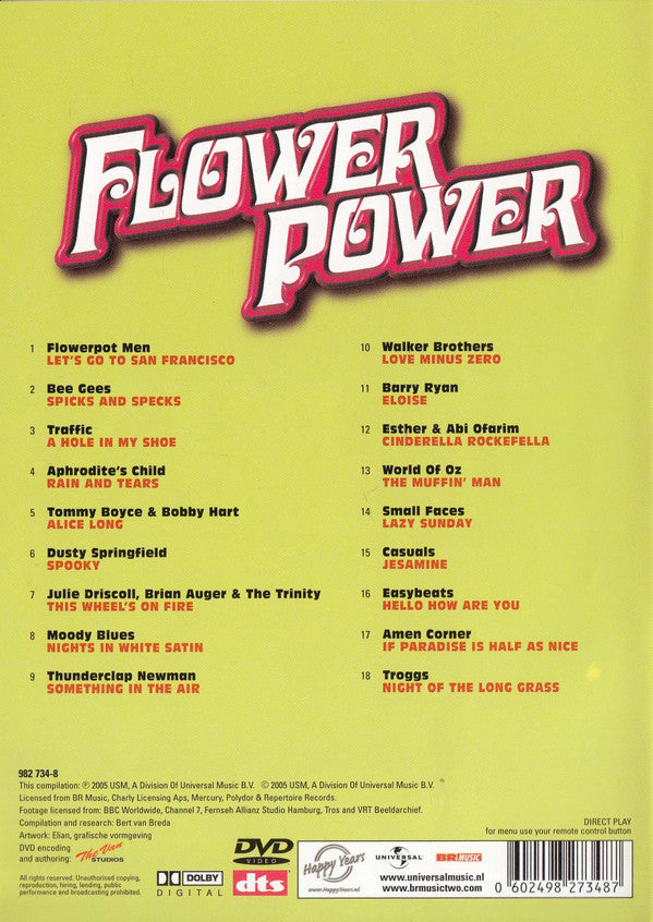 Various : Flower Power (DVD, Comp, PAL, Dol)