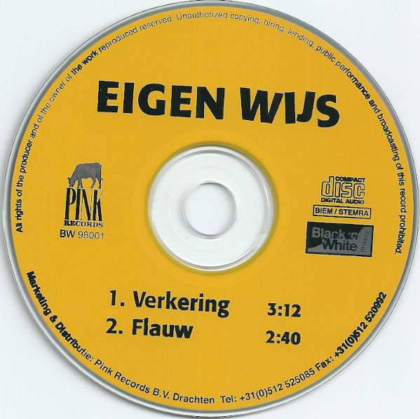 Eigen Wijs : Verkering (CD, Single)
