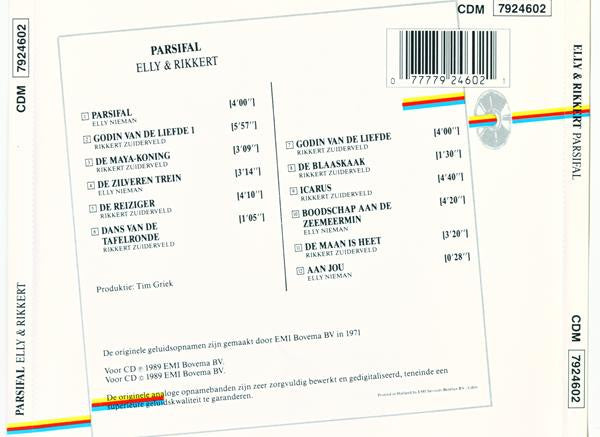 Elly & Rikkert : Parsifal (CD, Album, RM)
