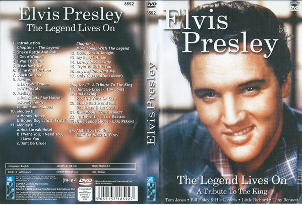 Elvis Presley : The Legend Lives On - A Tribute To The King (DVD-V, Comp, PAL)