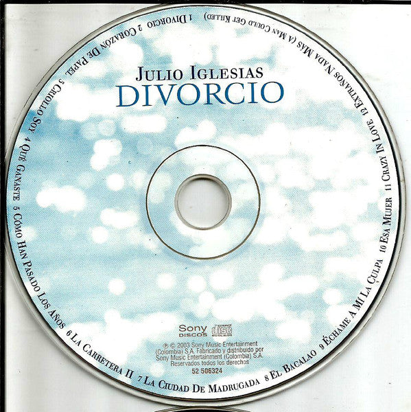 Julio Iglesias : Divorcio (CD, Album)