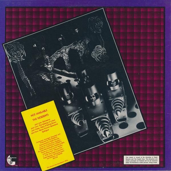 The Residents : Not Available (LP, Album, Gre)