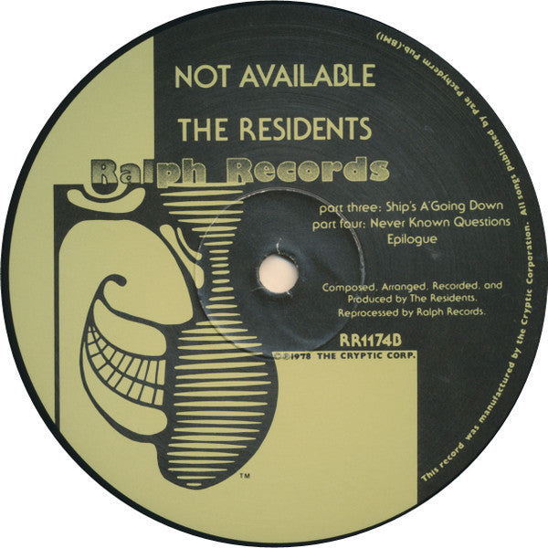 The Residents : Not Available (LP, Album, Gre)