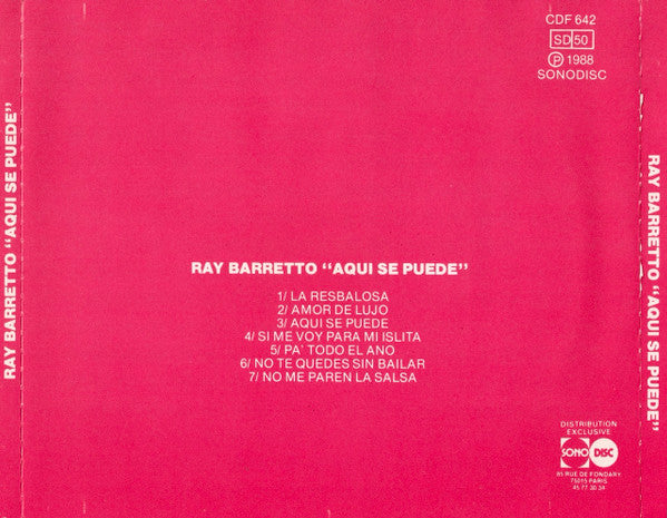 Ray Barretto : Aqui Se Puede (CD)