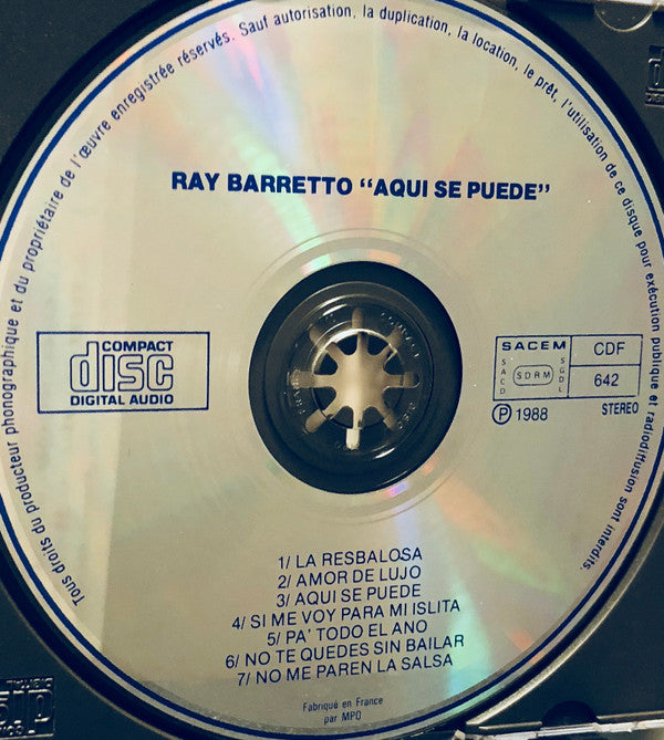 Ray Barretto : Aqui Se Puede (CD)