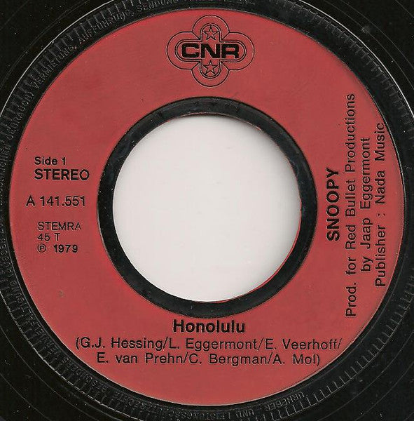 Snoopy (3) : Honolulu (7", Single, Mou)