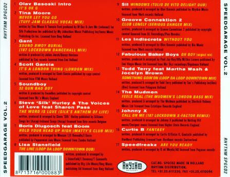 Various : Speed Garage Volume 2 (CD, Mixed)