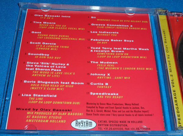 Various : Speed Garage Volume 2 (CD, Mixed)
