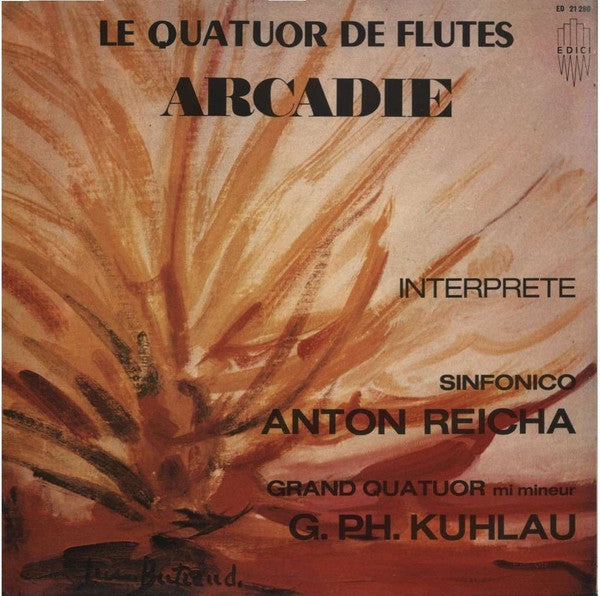 Le Quatuor De Flûtes Arcadie* - Anton Reicha / G. Ph. Kuhlau* : Sinfonico / Grand Quatuor Mi Mineur (LP)