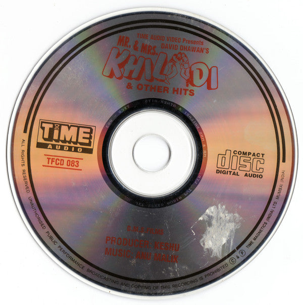 Anu Malik, Hasrat Jaipuri, Dev Kohli : Mr. & Mrs. Khiladi (CD)