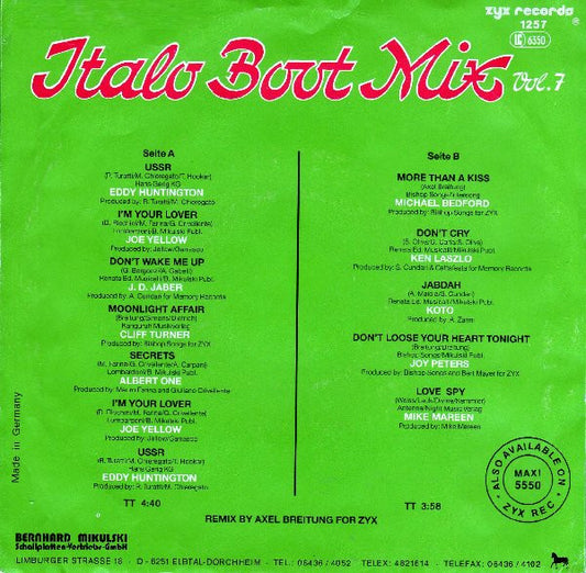 Various : Italo Boot Mix Vol. 7 (7", Single, Mixed)
