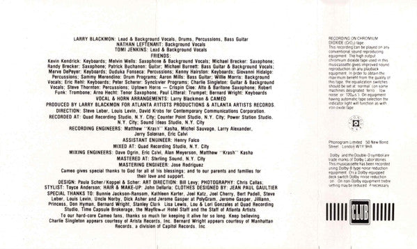 Cameo : Word Up (Cass, Album)