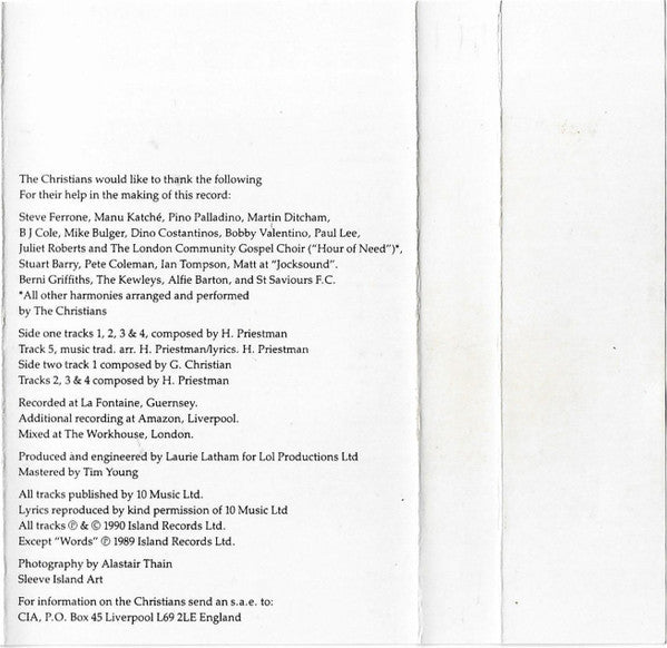 The Christians : Colour (Cass, Album)