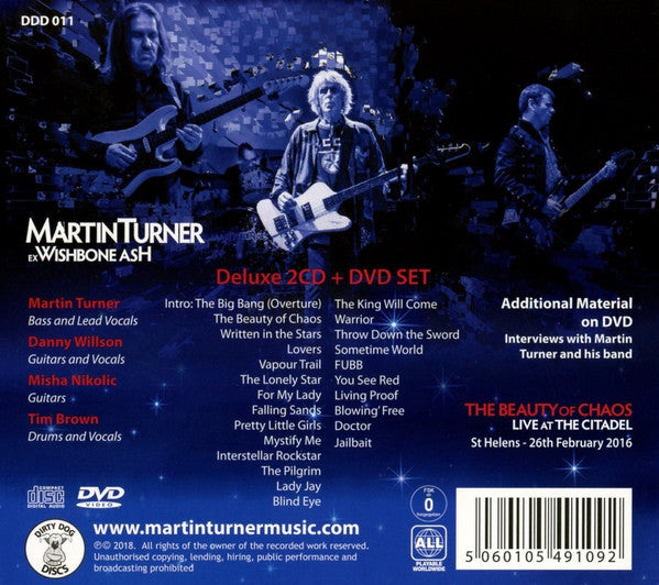 Martin Turner (2) : The Beauty Of Chaos: Live At The Citadel (2xCD, Album + DVD-V)