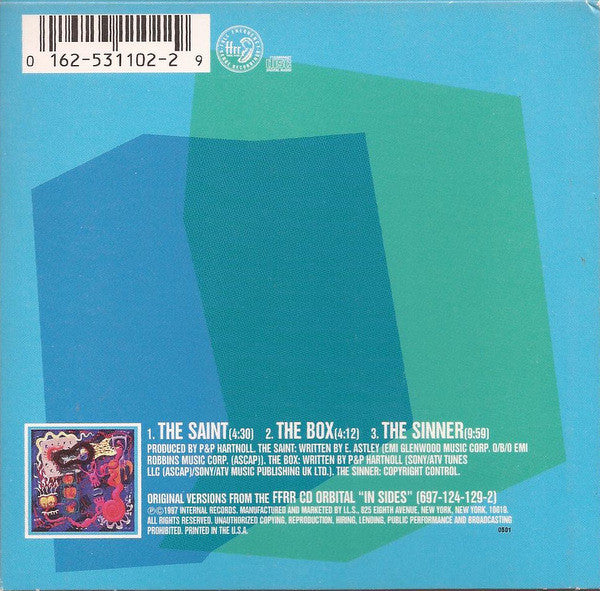 Orbital : The Saint (CD, Single)
