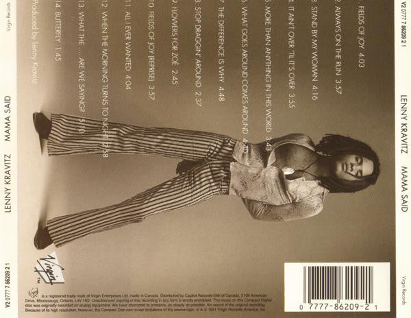 Lenny Kravitz : Mama Said (CD, Album)