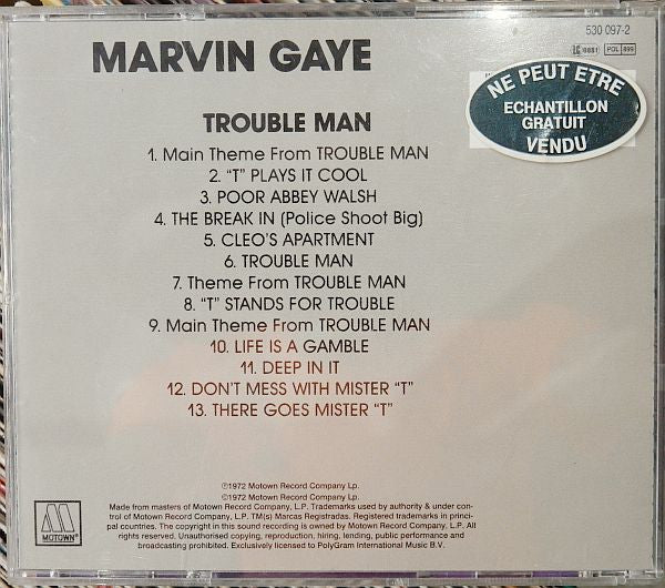 Marvin Gaye : Trouble Man (CD, Album, RE)