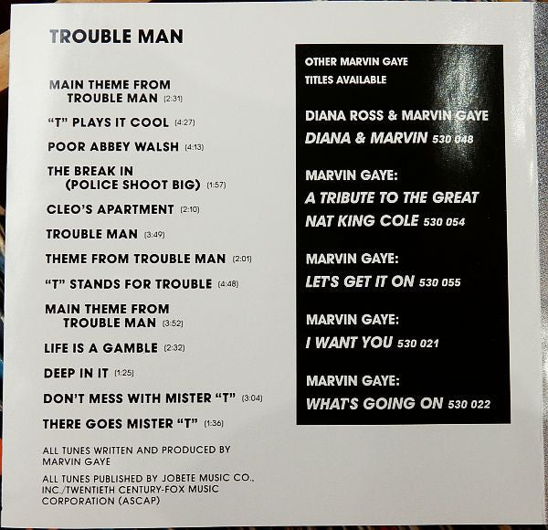 Marvin Gaye : Trouble Man (CD, Album, RE)