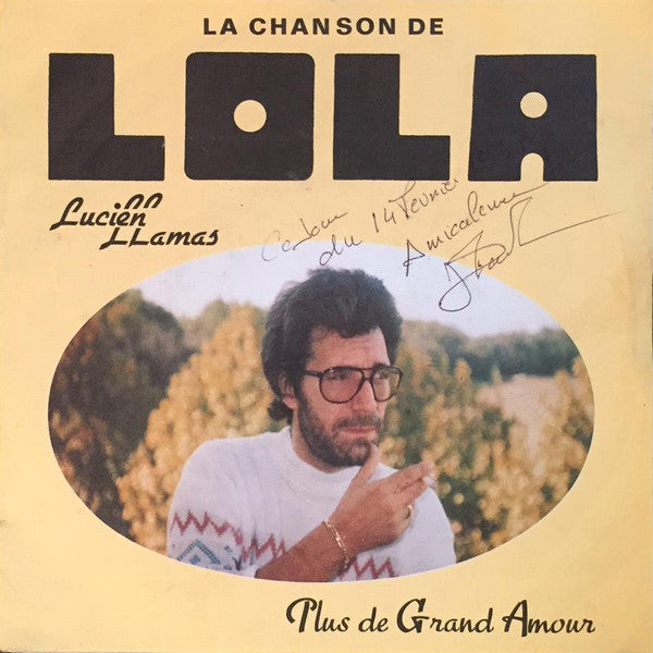 Lucien Llamas : La Chanson De Lola (7", Single)