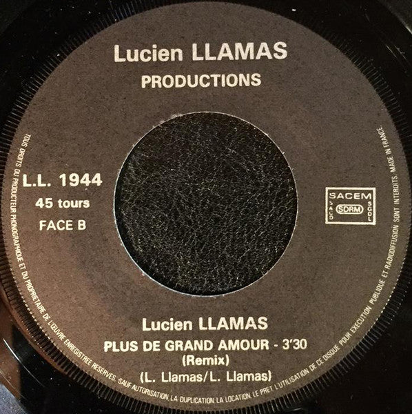 Lucien Llamas : La Chanson De Lola (7", Single)