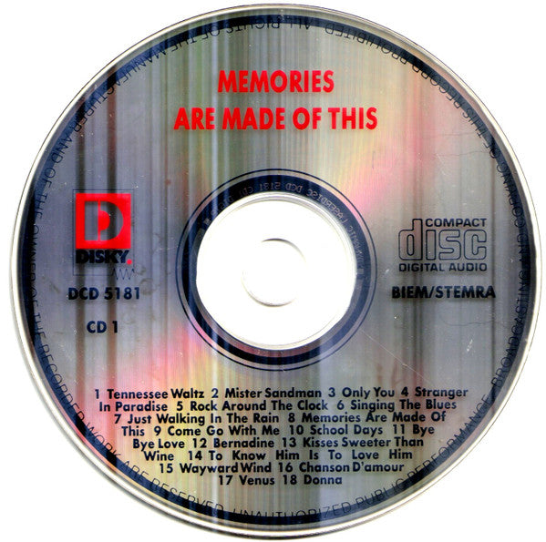 Various : Memories Are Made Of This (2xCD, Comp)