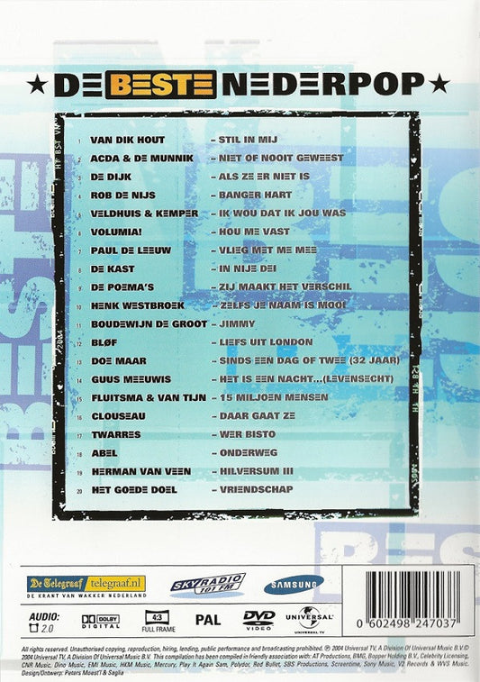 Various : De Beste Nederpop (DVD-V, Comp, PAL)