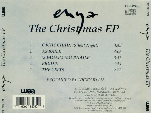 Enya : The Christmas EP (CD, EP, Comp, M/Print)