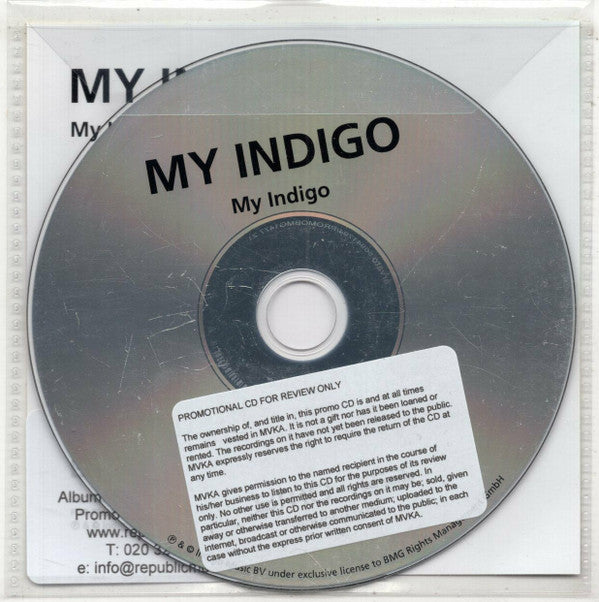 My Indigo : My Indigo (CD, Album, Promo)