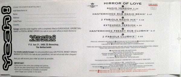 2 Brothers On The 4th Floor Feat. Des'Ray And D-Rock : Mirror Of Love (CD, Maxi)