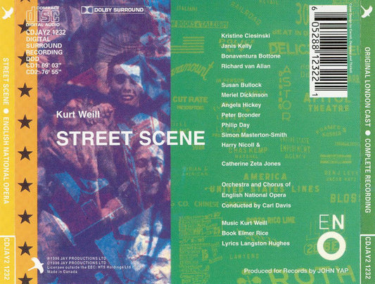 Kurt Weill - The English National Opera Orchestra And The English National Opera Chorus, Carl Davis (5) : Street Scene (2xCD, Album)