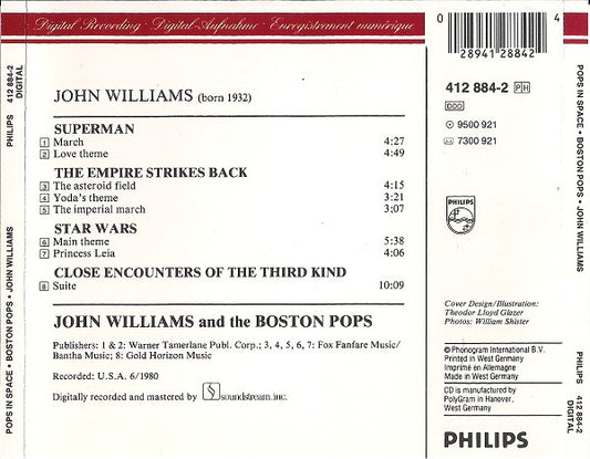 John Williams (4), Boston Pops Orchestra : Pops In Space (CD, Album)