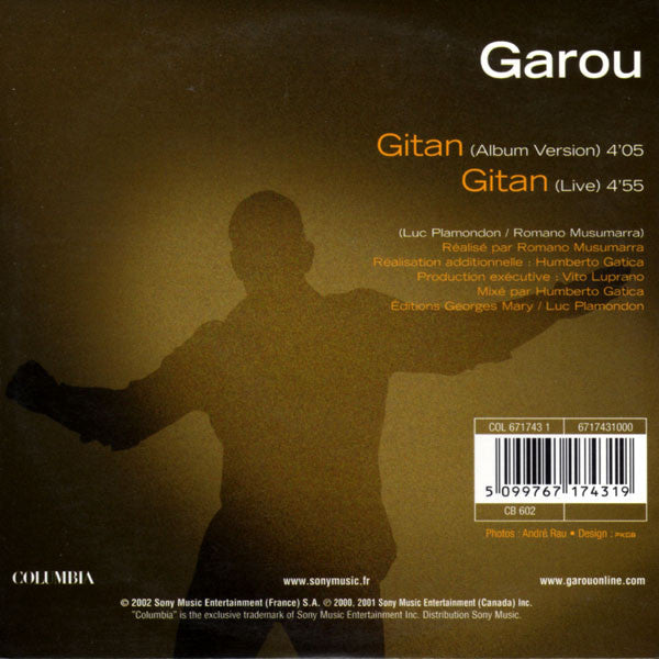Garou : Gitan (CD, Single, Car)