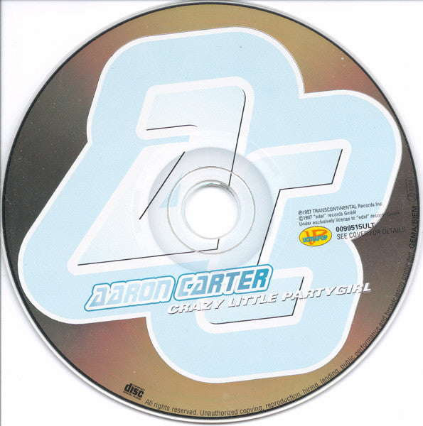 Aaron Carter : Crazy Little Party Girl (CD, Single)