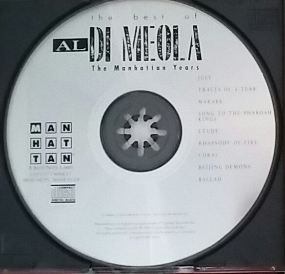 Al Di Meola : The Best Of Al Di Meola: The Manhattan Years (CD, Album, Comp)