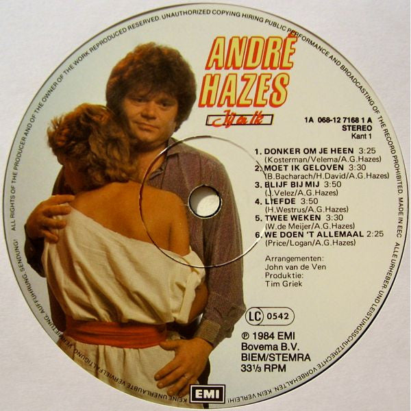 André Hazes : Jij En Ik (LP, Album)