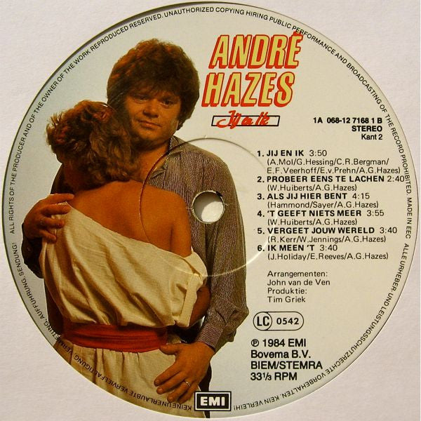 André Hazes : Jij En Ik (LP, Album)