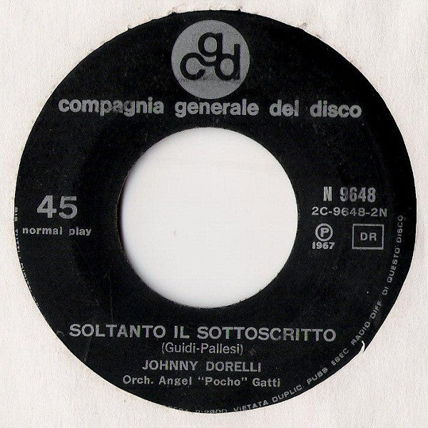 Johnny Dorelli : L’Immensità  (7")