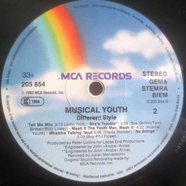Musical Youth : Different Style (LP, Album)