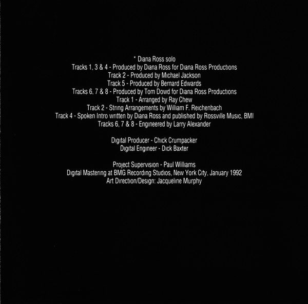 Diana Ross : Endless Love (CD, Comp, RM)