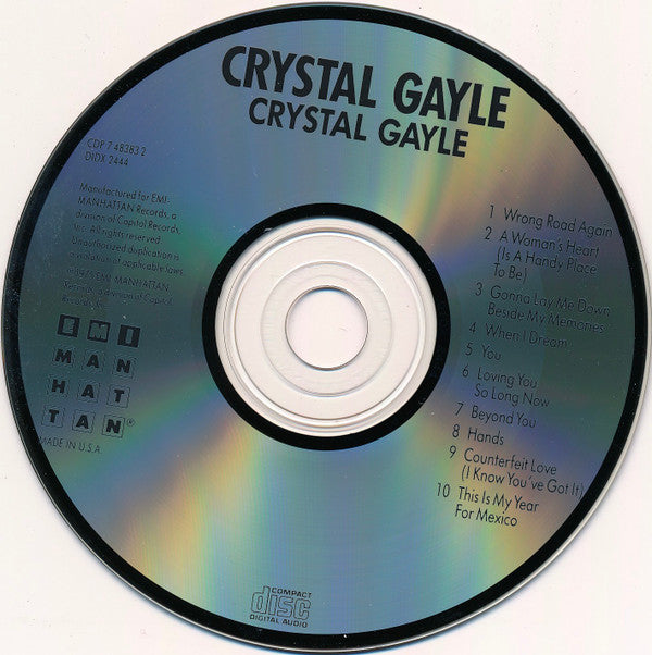 Crystal Gayle : Crystal Gayle (CD, Album, RE)