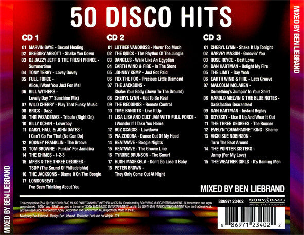 Ben Liebrand : 50 Disco Hits (3xCD, Mixed)