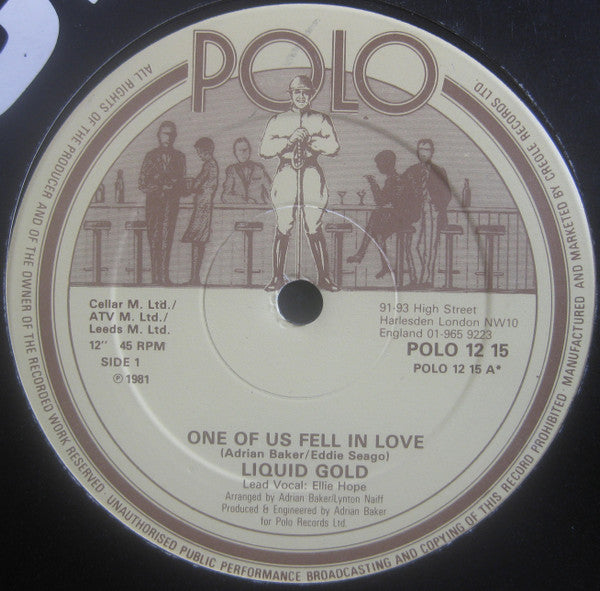 Liquid Gold : One Of Us Fell In Love (12")